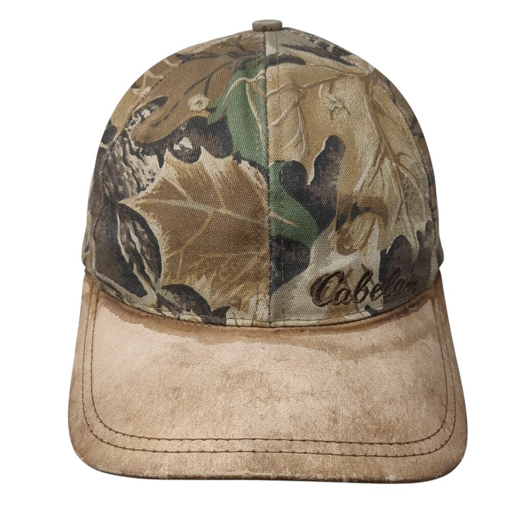 Cabela's Slideback Baseball Hat Multicolor Camo OS Outdoor Hunting Vintage USA